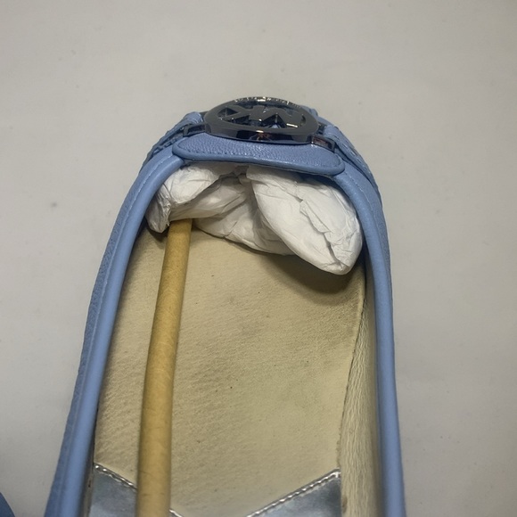 MICHAEL KORS Fulton Moccasin 40S5FUR1L in LT SKY, Leather in 8.5M - Picture 12 of 14